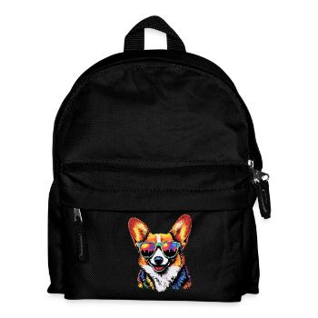 Corgi Welsh Corgi Cardigan Dog Cute Welsh Corgi - Kids' Backpack - black - Front