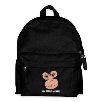 Orang Utan - Kinder Rucksack - Schwarz - Vorne