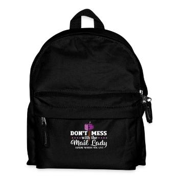Don't Mess With The Mail Lady - I Know Where You - Kids' Backpack - black - Front