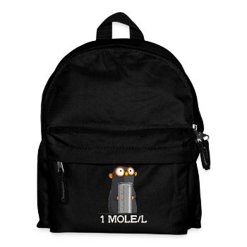 1 Mole/L Chemistry Humor Drawing for - Kids' Backpack - black - Front
