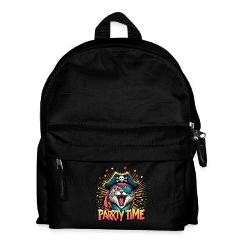 Cat Pirate Carnival Costume Cologne Alaaf Birthday - Kids' Backpack - black - Front