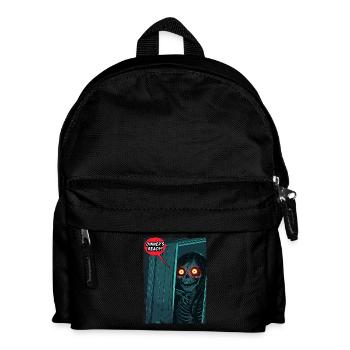 Skelett-Horror-Mama ruft: Essen ist fertig! - Kinder Rucksack - Schwarz - Vorne