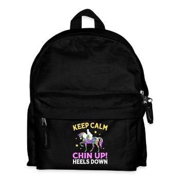 Dressage Dressage Horse Dressage Rider - Kids' Backpack - black - Front