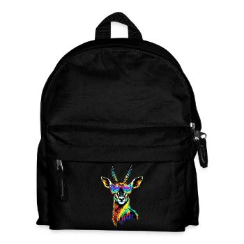 Antilope, Koudou, Gazelle, Afrique, Serengeti, Antilope - Sac à dos Enfant - noir - Devant