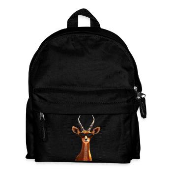 Antilope, Koudou, Gazelle, Afrique, Serengeti, Antilope - Sac à dos Enfant - noir - Devant