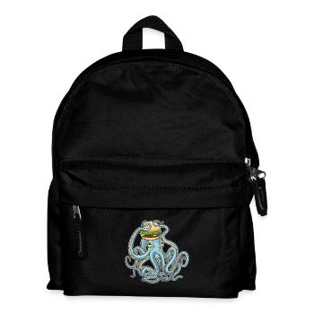 Octopus Cheeseburger - Kids' Backpack - black - Front