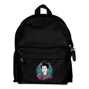 Japan Tradition Japanisch Kultur Frau - Kinder Rucksack - Schwarz - Vorne