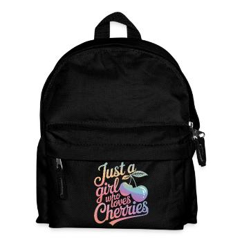 Cherries Cherries Fruits Food - Kids' Backpack - black - Front