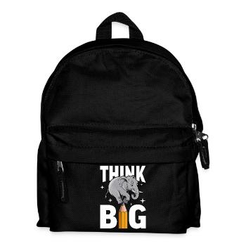 Think Big Elephant Thinkers, Dreamers and Visionaries - Kids' Backpack - black - Front