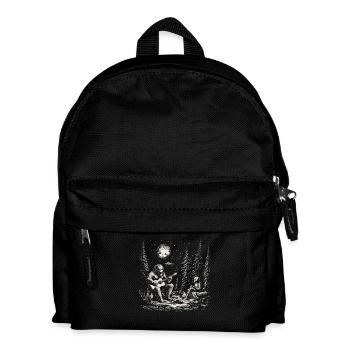 Nuit mystique en forêt avec Bigfoot et Alien on - Sac à dos Enfant - noir - Devant