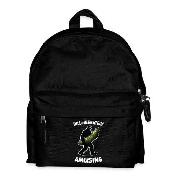 Dill-iberately amusing. Pickle Dill Bigfoot Sasqua - Kids' Backpack - black - Front