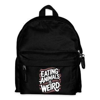 Vegetarian Vegan Veggie Vegetarian - Kids' Backpack - black - Front