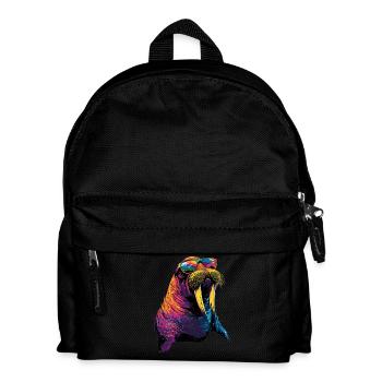 Walrus, tusks, seal, wild Pacific walruses - Kids' Backpack - black - Front