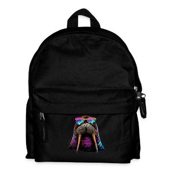 Walrus, tusks, seal, wild Pacific walruses - Kids' Backpack - black - Front