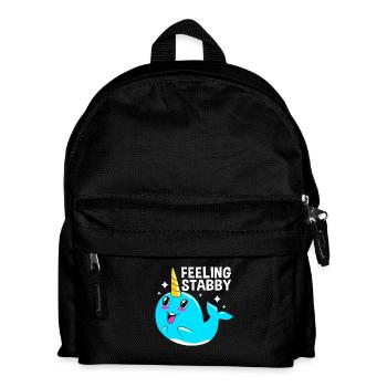 Narwal - Kinder Rucksack - Schwarz - Vorne