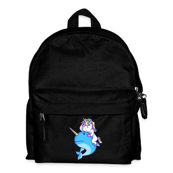 Narwal - Kinder Rucksack - Schwarz - Vorne