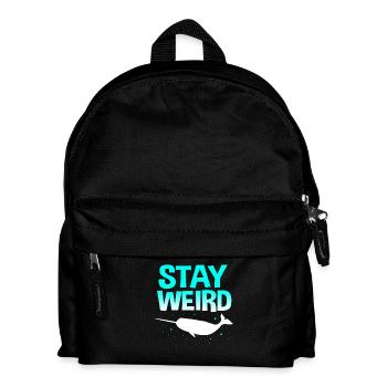 Narwal - Kinder Rucksack - Schwarz - Vorne