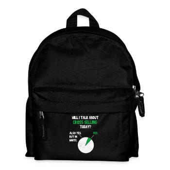Cross-selling Internet Marketing Will I talk about - Kids' Backpack - black - Front