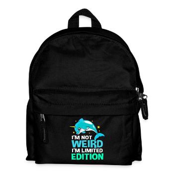 Narwal - Kinder Rucksack - Schwarz - Vorne
