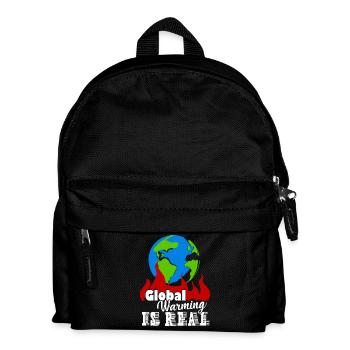 Earth Day Global Warming Is Real - Kids' Backpack - black - Front