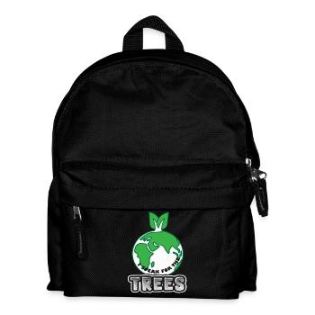 Earth Day I Speak For The Trees - Kids' Backpack - black - Front