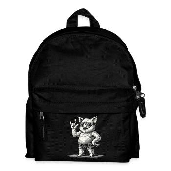 Funny Retro Rock Concert Heavy Metal Festival - Kids' Backpack - black - Front