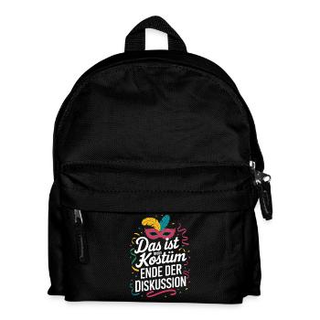 C’est mon costume Fin de la discussion - Sac à dos Enfant - noir - Devant