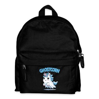 Ghostcorn Lustiges Einhorn Geist Halloween Humor - Kinder Rucksack - Schwarz - Vorne