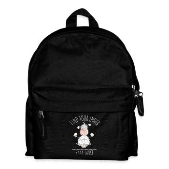 Yoga Sheep Saying Baaa-Lance Word Game - Kids' Backpack - black - Front