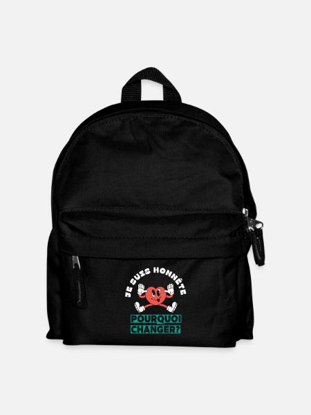I'm honest why change - Kids' Backpack - black