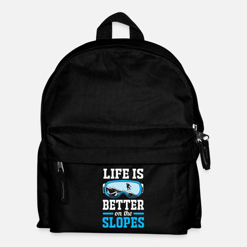 Snowboard Snowboarding Snowboardurlaub Snowboarder - Kinder Rucksack - Schwarz