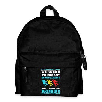 Snowboard Snowboard Vacances snowboard Snowboarders - Sac à dos Enfant - noir - Devant