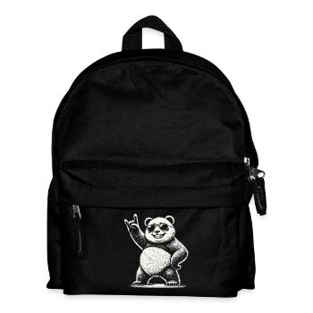 Heavy Metal Musique Panda Avec Lunettes De Soleil - Sac à dos Enfant - noir - Devant