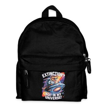 Extinction? Not in My Universe - Dino Astronaut - Kids' Backpack - black - Front