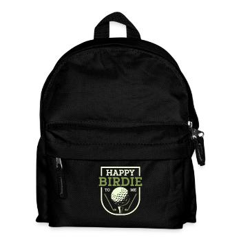 Happy Birdie To Me Golf Golfer - Kids' Backpack - black - Front