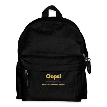 Funny 404 Error Page Design Funny 404 Error - Kids' Backpack - black - Front
