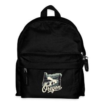 Oregon Portland Amerika Bundesstaat für Oregon - Kinder Rucksack - Schwarz - Vorne