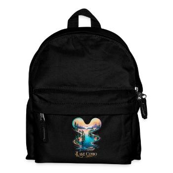Comer See Ikonische italienische Schönheit Reise - Kinder Rucksack - Schwarz - Vorne