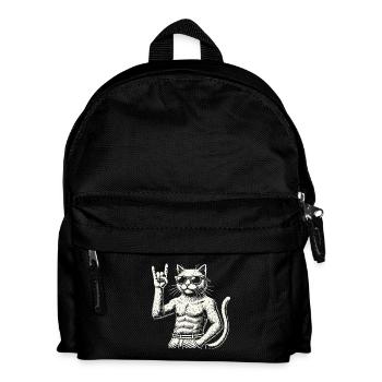 Drôle de musique rock Cat Heavy Metal Festival - Sac à dos Enfant - noir - Devant