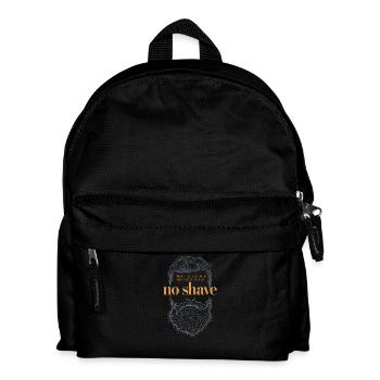 No Shave Beard Grafikdesign No Shave Beard Graphic - Kinder Rucksack - Schwarz - Vorne