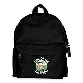 L’un d’entre nous est meilleur au golf que votre passe-temps de golfeur - Sac à dos Enfant - noir - Devant