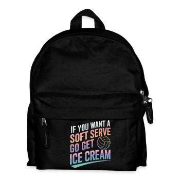 Volleyball Spieler Beach Volleyball Volleyballer - Kinder Rucksack - Schwarz - Vorne