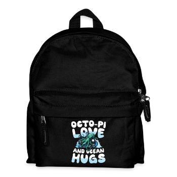 Octo-pi Love And Ocean Hugs - Kinder Rucksack - Schwarz - Vorne