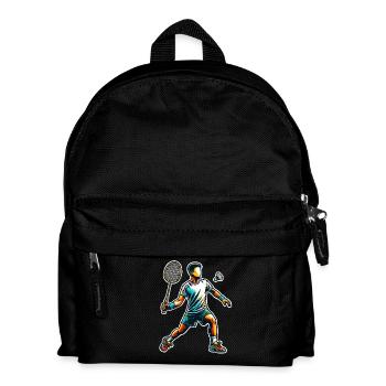 Badminton - Kinder Rucksack - Schwarz - Vorne