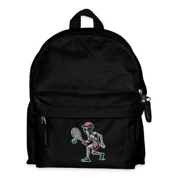 Alien Tennis - Kinder Rucksack - Schwarz - Vorne