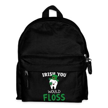 Dental Hygiene Cute Teeth Irish You Would Floss - Sac à dos Enfant - noir - Devant