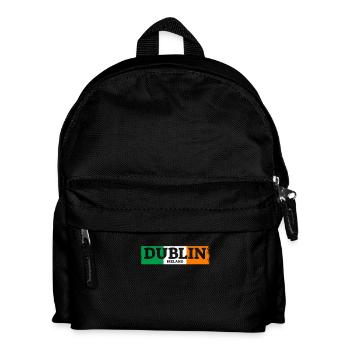 Dublin Ireland Irland Irische Flagge Stolzer Ire - Kinder Rucksack - Schwarz - Vorne