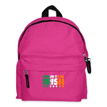 Fier d’être irlandais Irlande Drapeau irlandais trèfle - Sac à dos Enfant - fuchsia - Devant