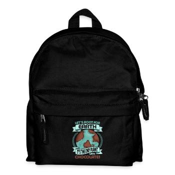 Let's Root For Earth Planet Earth Day - Kinder Rucksack - Schwarz - Vorne