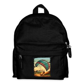 Kitesurfing Kitesurfer Kiteboard - Kids' Backpack - black - Front